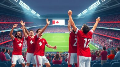 سويسرا تتأهل إلى الأدوار الإقصائية للمونديال 2026 للمرة الرابعة تواليًا بفوزها على كندا 2-1 في فانكوفر