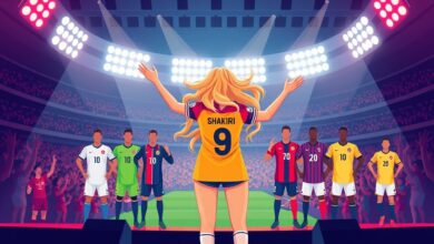 شاكيرا تستعرض 9 قمصان لمنتخبات كأس العالم 2026 وتثير الانتقادات بتجاهل الفرق العربية