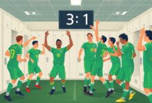 احتفالات نجوم منتخب مصر بعد فوزهم على نيوزيلندا في كأس العالم 2026