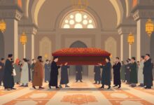 تشييع جنازة المنتج الفني غزال الشال في مسجد الحصري بحضور مقربين وزملاء من الوسط الفني