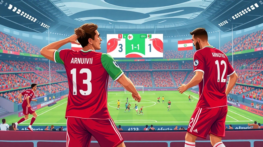 الجزائر تتعادل مع النمسا 1-1 في الشوط الأول من كأس العالم 2026