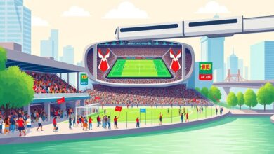 EFZ يستقبل جماهير مصر لمشاهدة مصر ضد أستراليا في دور الـ32 لكأس العالم 2026 بنقل مونوريل مجاني وخدمات ترفيهية