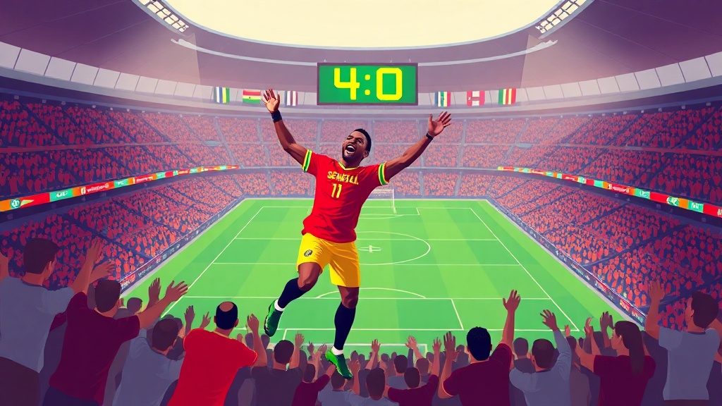 بابي جي يسجل الهدف الرابع للسنغال في مرمى العراق بمونديال 2026