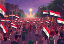 جماهير شبين الكوم تحتفل بتأهل منتخب مصر إلى دور الـ32 من كأس العالم 2026