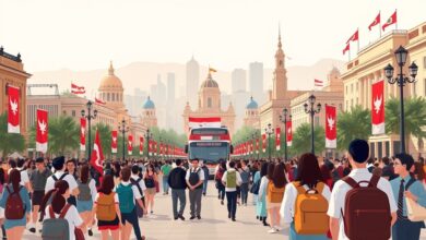 الطلاب في لبنان يحتفلون بإلغاء امتحانات الثانوية العامة وتعيين شهادة نجاح Based على التقييم المدرسي بمعدل 9.5
