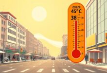 أول إنذار جوى لصيف 2026: موجة حارة تبدأ الاثنين وتصل درجات الحرارة إلى 38-40°C شمالاً و42-45°C وسط وجنوب الصعيد