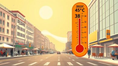 أول إنذار جوى لصيف 2026: موجة حارة تبدأ الاثنين وتصل درجات الحرارة إلى 38-40°C شمالاً و42-45°C وسط وجنوب الصعيد