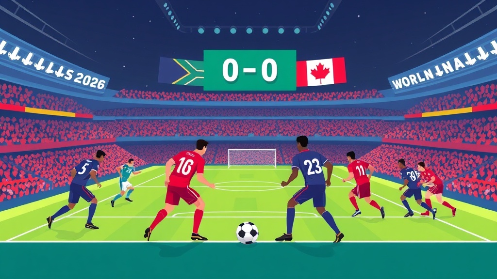 جنوب أفريقيا ضد كندا: شوط سلبى في افتتاح دور الـ32 لكأس العالم 2026