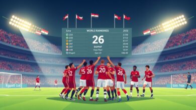 منتخب مصر يتقدم ثلاث مراكز في التصنيف العالمي للمنتخبات بحسب فيفا
