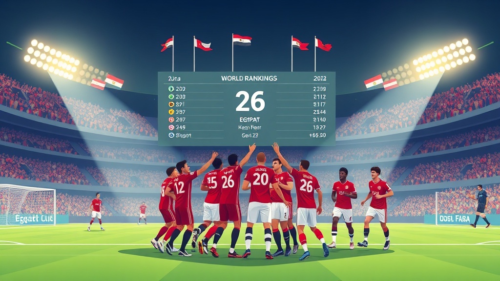 منتخب مصر يتقدم ثلاث مراكز في التصنيف العالمي للمنتخبات بحسب فيفا