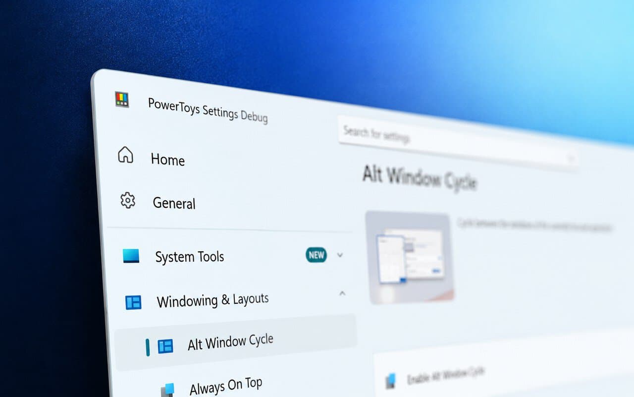 مايكروسوفت تضيف Alt Window Cycle إلى PowerToys لتسهيل التنقل بين نوافذ التطبيق نفسه