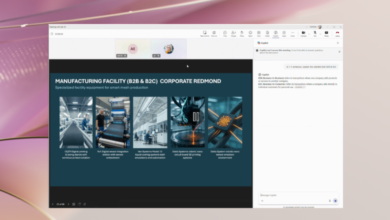 PowerPoint Live في Teams يحصل على Explain عبر Copilot وتحديث شرائح فوري أثناء الاجتماعات