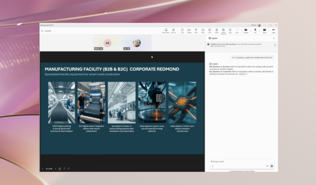 PowerPoint Live في Teams يحصل على Explain عبر Copilot وتحديث شرائح فوري أثناء الاجتماعات