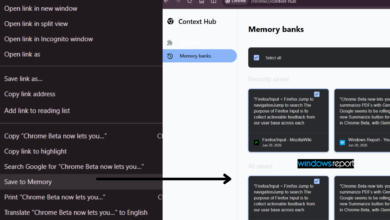 جوجل تختبر ميزة Save to Memory في Chrome Canary لالتقاط النص من الويب وتنظيمه وتحميله لاحقاً