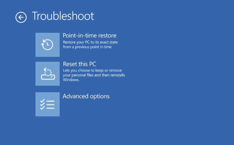 التوفر العام لميزة Point-in-Time Restore في Windows 11 يتيح استعادة الجهاز إلى حالة سابقة خلال دقائق