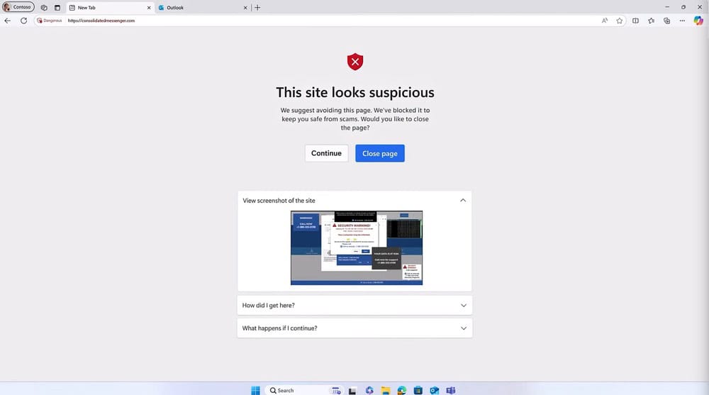 أعلنت مايكروسوفت عن توسيع إمكانات Edge for Business لتشمل حماية من الذكاء الاصطناعي وتحسينات في حماية البيانات مع إمكانات إدارة الجلسات