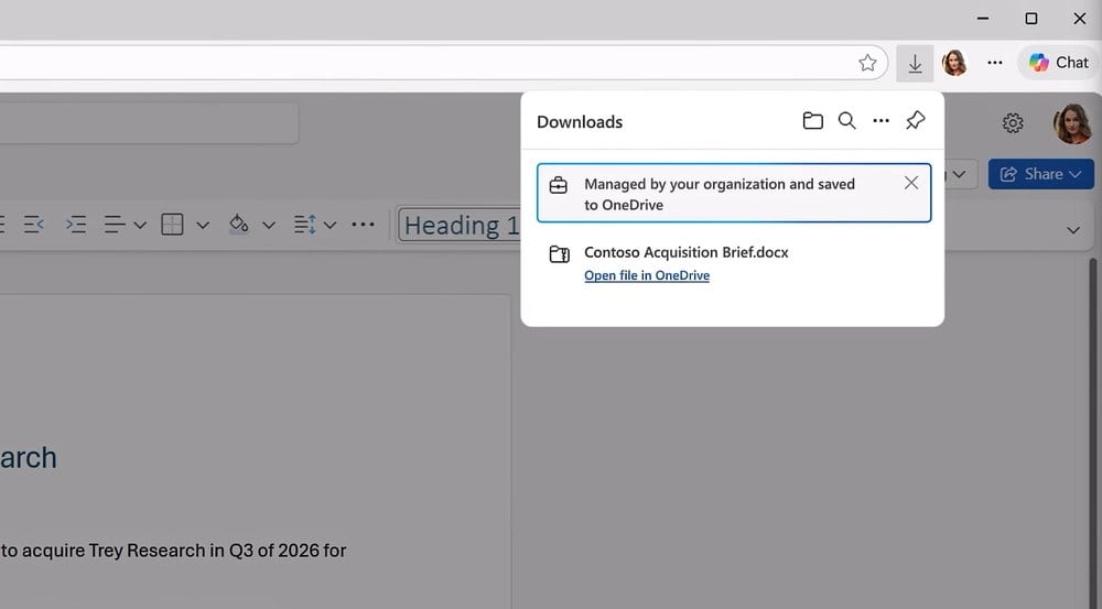 أعلنت مايكروسوفت عن توسيع إمكانات Edge for Business لتشمل حماية من الذكاء الاصطناعي وتحسينات في حماية البيانات مع إمكانات إدارة الجلسات