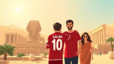 طفل إنجليزي مولع بمحمد صلاح يجبر عائلته على زيارة الأقصر رغم الحرارة المرتفعة
