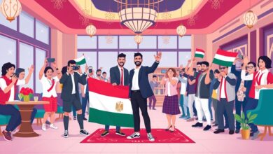 تامر حسني يحتفل مع نجوم منتخب مصر في الساحل الشمالي خلال حفل استقبال