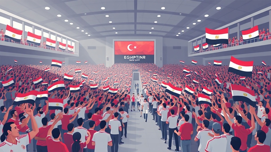 الجماهير المصرية تستقبل منتخبها الوطني بالعلمين الجديدة بعد المشاركة الأخيرة في البطولة الدولية