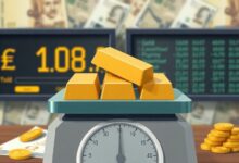 سعر الذهب في الصاغة اليوم الخميس 9 يوليو 2026: انخفاض عيار 21 بنحو 20 جنيها والجنيه الذهب عند 46080 جنيها محلياً