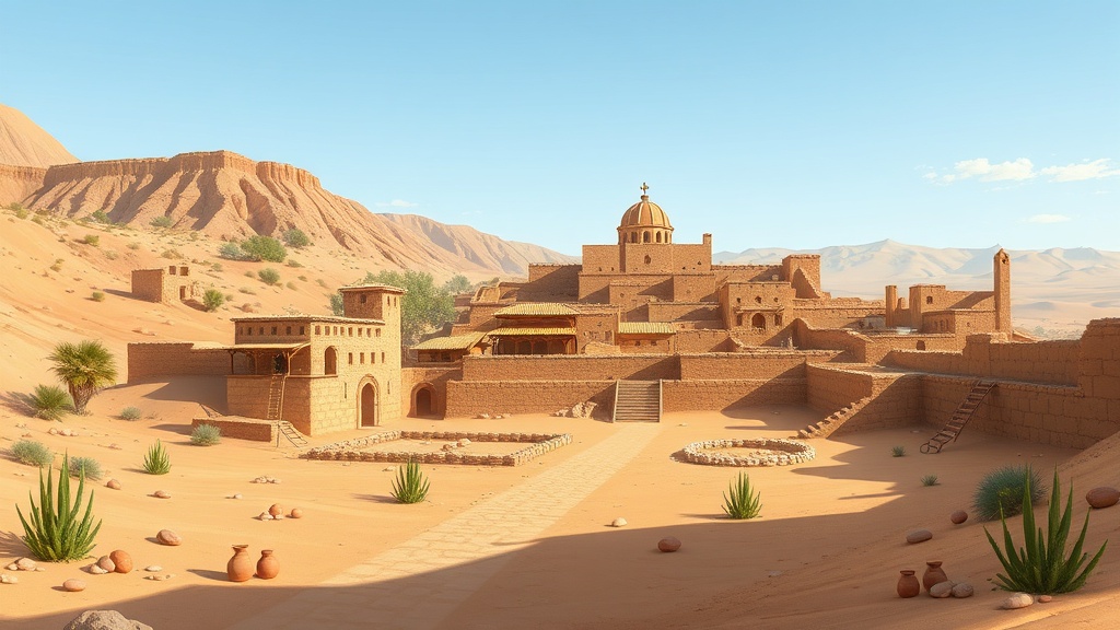 اكتشاف مدينة سكنية متكاملة من العصر البيزنطي في واحة الداخلة