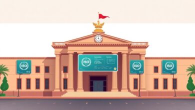 محكمة شمال الزقازيق الابتدائية تحصل على أربع شهادات أيزو دولية في الجودة والتحول الرقمي ومكافحة الرشوة والمسؤولية المجتمعية