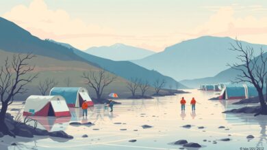 فيضانات مفاجئة في قانسو تسفر عن مقتل 10 أشخاص وإصابة 23 آخرين