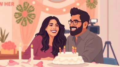 أميرة أديب تهنئ خالها شريف سلامة بعيد ميلاده وتعلن مشاركتها في سلسلة FOLLOW HER الوثائقية
