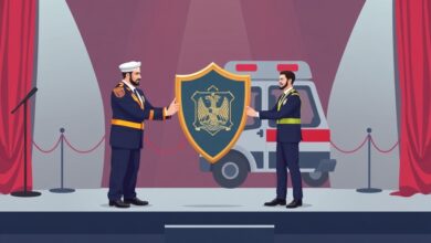 محافظ المنيا يكرّمطاقم إسعاف أنقذ مصاباً من بتر ذراعِه وحافظ على 800 ألف جنيه