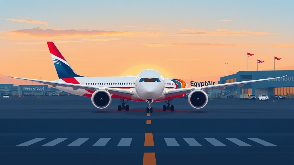 مصر للطيران تقلع من القاهرة إلى أتلانتا بطائرة بوينج B789 Dreamliner لإعادة منتخب الفراعنة من مونديال 2026 MS3009/10