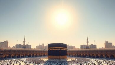 «لحظة لا تتكرر إلا مرتين سنويا».. لماذا يختفى ظل الكعبة ؟