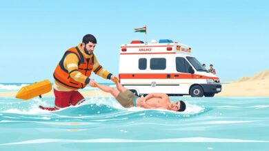 مصرع شاب وإنقاذ آخر من الغرق في شاطئ فلسطين بجمصة بالدقهلية