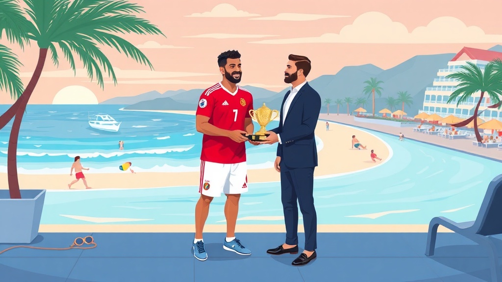 نجيب ساويرس يكرم منتخب مصر في الساحل الشمالي بمشاركة صلاح وأبو ريدة