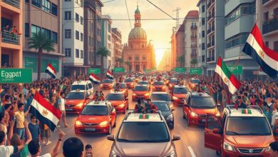 جماهير كفر الشيخ تحتفل بتأهل منتخب مصر إلى دور الـ16 في مونديال 2026 بعد الفوز على أستراليا بركلات الترجيح