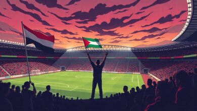 حسام حسن يرفع العلم الفلسطيني ويهدي فوز مصر إلى غزة ويتحدث عن الظلم الغربي في المؤتمر الصحفي