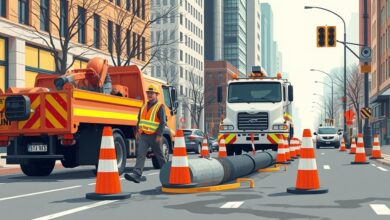 إصلاح كسر في ماسورة مياه بحي العجوزة وإعادة ضخ المياه إلى وضعها الطبيعي