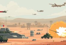 إيران تعلن استهداف قاعدة الصخير العسكرية في البحرين بضربات مباشرة