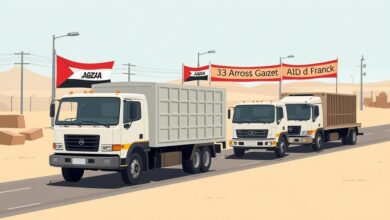 الهلال الأحمر المصري يواصل ضخ مئات الأطنان من الغذاء والدواء والوقود إلى غزة عبر معبر رفح