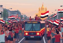 استقبال منتخب مصر في العلمين يلفت أنظار العالم بعد بلوغه ثمن النهائي في مونديال 2026
