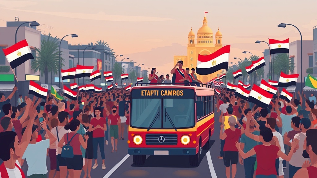 استقبال منتخب مصر في العلمين يلفت أنظار العالم بعد بلوغه ثمن النهائي في مونديال 2026