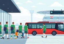 بعثة منتخب مصر تصل أتلانتا استعداداً لمواجهة الأرجنتين في دور الـ16 بكأس العالم