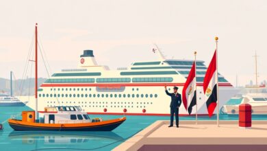 منع دخول السفينة السياحية سكارليت ليدي إلى المياه الإقليمية المصرية والرسو في ميناء الإسكندرية حفاظاً على القيم والأخلاق الوطنية