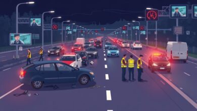 النيابة تعلن دفنطفلة من المعادى وتتابع تحقيقات حادث محور حسب الله الكفراوى بعد وفاة الأب والطفلة