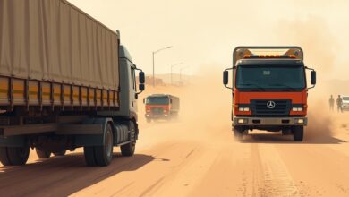 سائق شاحنة ينقذ سيارة نقل من الانقلاب علىطريق دمياط الغربية: الحقيقة والكشف عن وجود جزء مصنوع بالذكاء الاصطناعي
