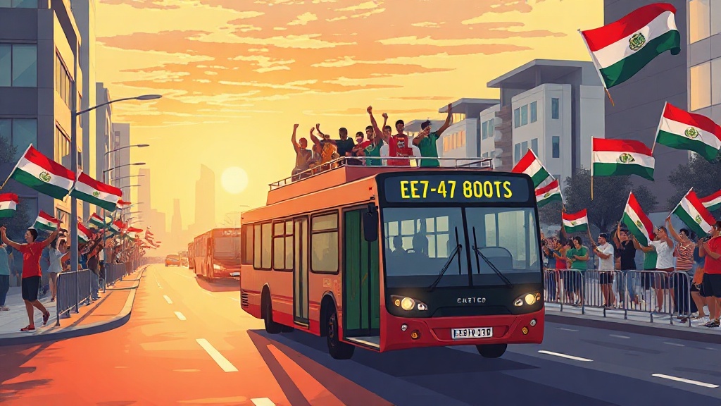 العلمين الجديدة تستقبل بعثة منتخب مصر بحافلة مكشوفة احتفالاً بإنجاز مونديال 2026
