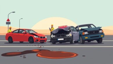 مصرع شخص وإصابة 5 آخرين في معاينة حادث تصادم أربعة سيارات على محور حسب الله الكفراوى فى المعادى