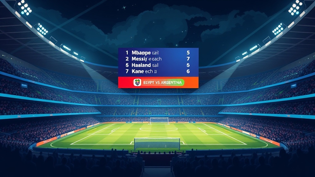صراع هدافي كأس العالم 2026 يشتعل قبل مواجهة مصر والأرجنتين