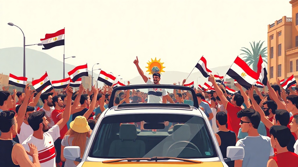 العلمين تتحول إلى ساحة احتفال باستقبال أبطال منتخب مصر وتكريمهم بحضور الرئيس
