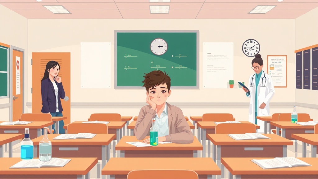 إصابةطالب ثانوية عامة بحالة إغماء خلال امتحان الكيمياء في قنا